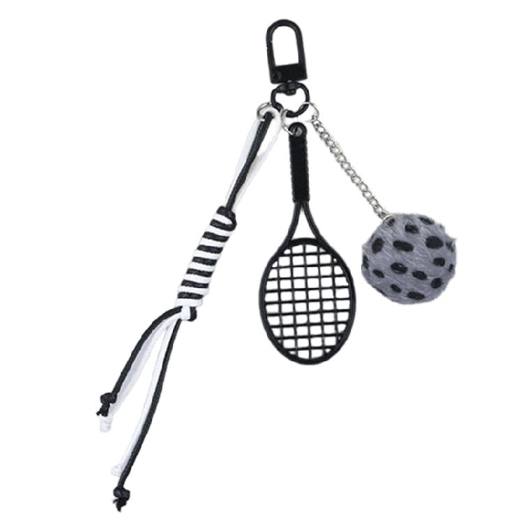 

Badminton Racket Purse Keychain Charm Bag Accessories Practical Keyring For Handbags Backpacks And Everyday Use