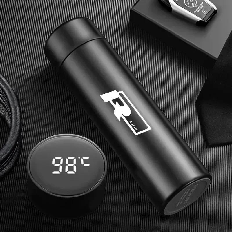 VW Car Vacuum Cup 304 Stainless Steel 500ML Thermos Mug For Volkswagen GTI Polo Golf Arteon Tiguan Touareg CC Amarok ID.3 ID.4 Ze9