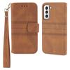 For Samsung Galaxy S25+ Case Wallet Skin-Touch Leather Imprinted Phone Cover