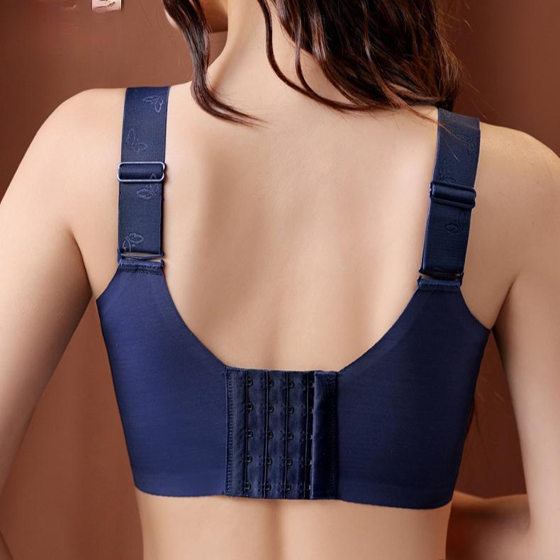 Mesh Gebürstete Brust Haare Spitze Übergröße BH U-förmiger Schöner Rücken Ohne Stahlbügel Verstellbarer BH
