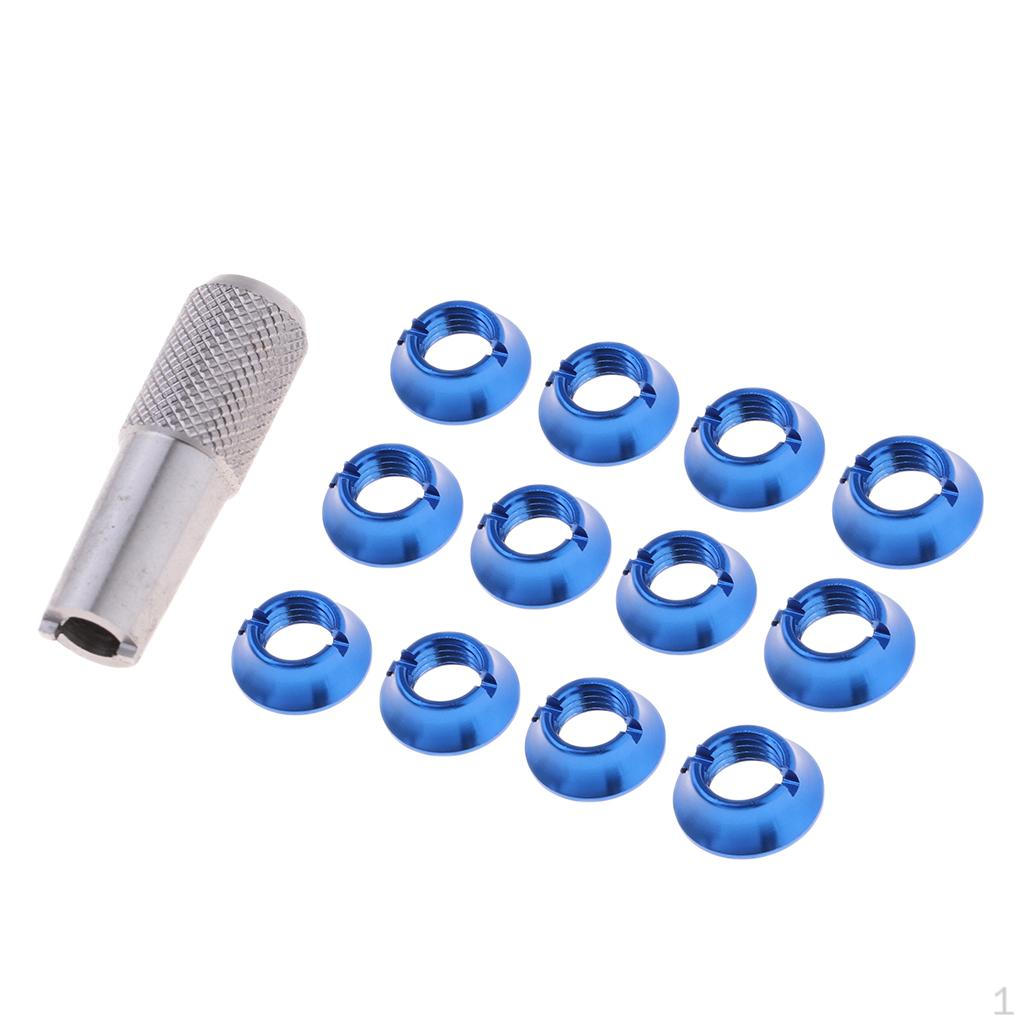 12 Pieces Radio Control Nuts with Wrench Set for JR Remote