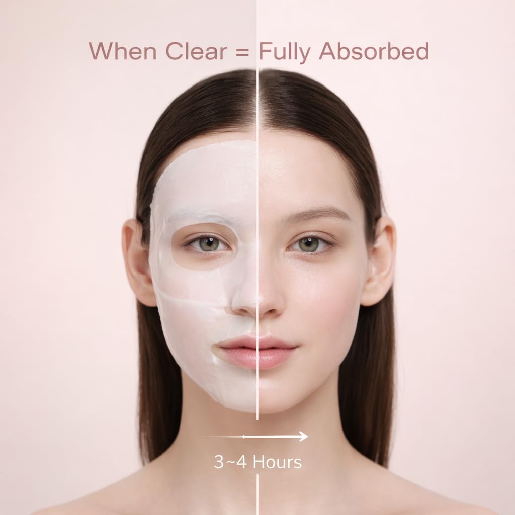 Maschera Viso Notturna Bio-Collageno Episkey | Maschera Idrogel Coreana Pelle di Vetro per Idratazione Profonda, Pigmentazione, Anti-Età e Minimizzazione dei Pori | Ialuro