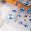 Sky Star 3D Prägung Baby Stitch Cartoon Nagelaufkleber - Niedliches Blaues Kamera Design, 5D Effekt