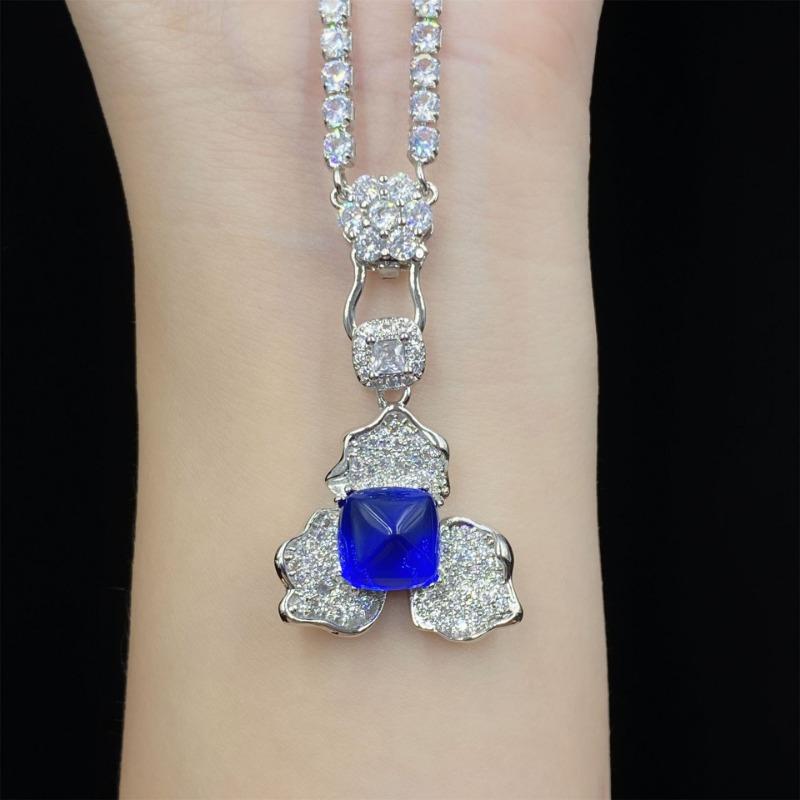 Sace Gems Klasický zirkonový prsten ze slitiny mědi Náušnice Přívěsek Náhrdelník Soupravy šperků Dárky na svatbu