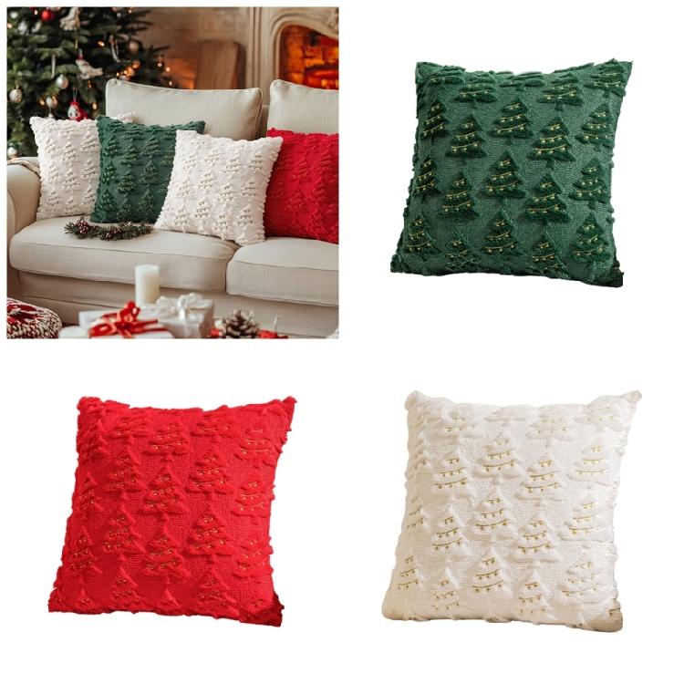 Mehrzweck Weihnachts-Kissenbezug Weihnachtselement Dekokissenbezug für Zuhause Zimmer Sofa Couch Dekoration