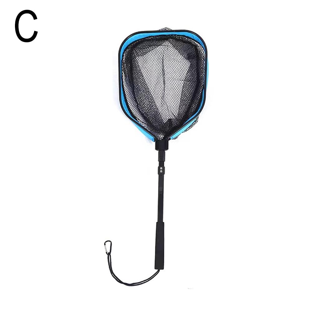 Portable Fishing Net Telescopic Fishing Landing Net Nylon Material Outdoor Lightweight Supplies J1T0