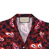 Gucci GG Hearts Silk Bowling Shirt 'Black Red' Men's 782500-ZAQEB-1072