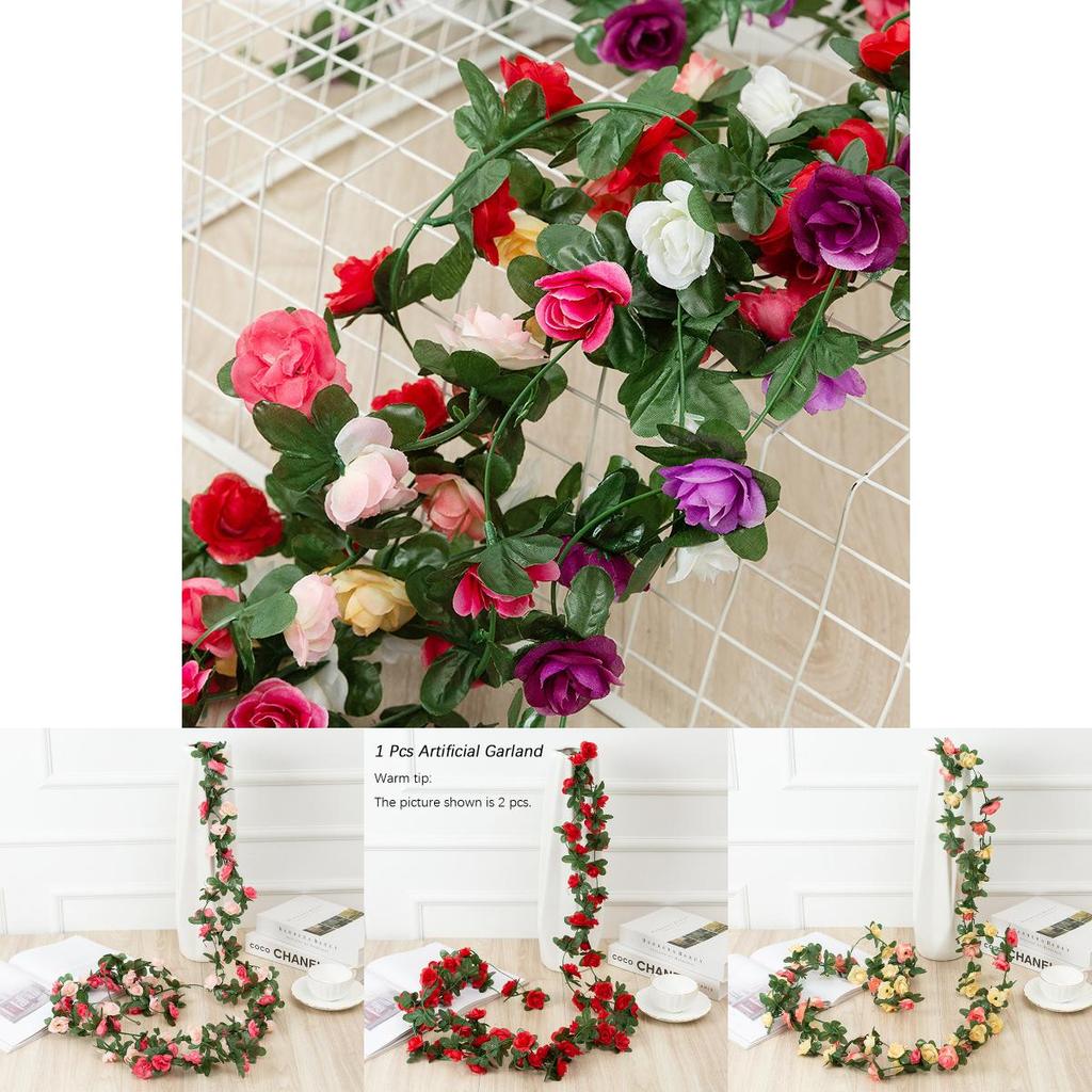 Stunning 2.5m Artificial Flowers Spring Small Peony Ivy Leaf Vine For Elegant Home Decor