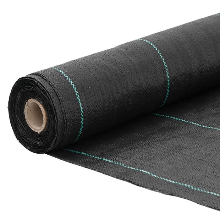 VidaXL Membrane anti-mauvaises herbes noir 0,5x25 m PP, tissu anti-mauvaises herbes, membrane de contrôle des mauvaises 4005173
