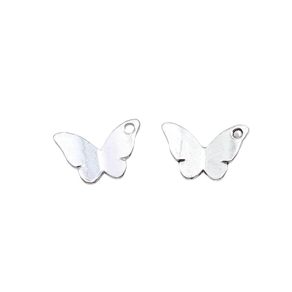 Butterfly Charms Simple Pendants For Minimalist DIY Jewelry Making