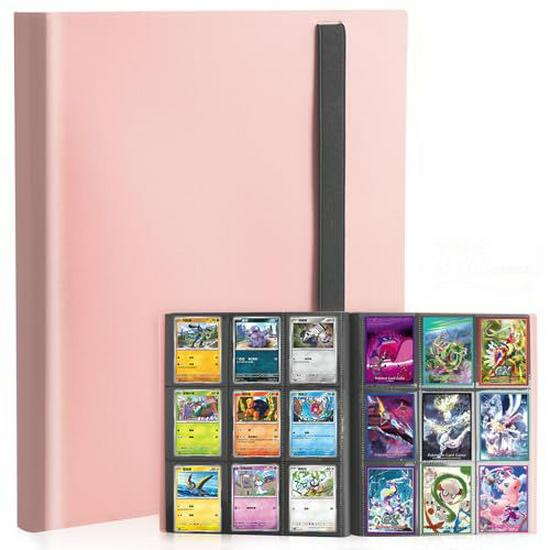 Portable 9-Grid Pocket Monsters Card Album for Trading and Collectible Pokemon Cards