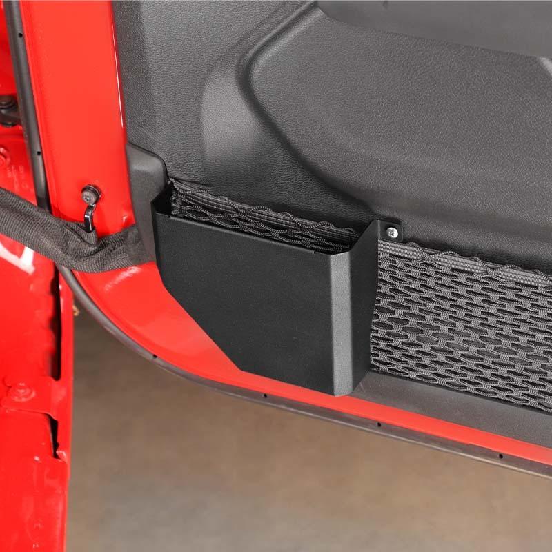 Front Door Pocket Storage Box For Jeep Wrangler JL For JT Gladiator 2018-2023 Organizer Container Stowing Tidying Accessories