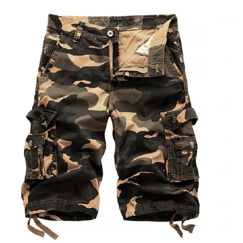 Pantalones Cortos Cargo de Verano para Hombre Bolsillo Pantalones Baggy Ropa Casual Urbana Pantalones de Trabajo Hip Hop Shorts de Playa