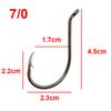 200pcs 8299 High Carbon Steel Fishing Hooks Black Offset Octopus Beak Bait Fishhook Size 1 2 6 8 2/0 3/0 4/0 5/0 6/0 7/0 8/0 9/0