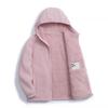 Damen Baumwolljacke mit Kapuze und Fleecefutter: Warm, Locker sitzend, Kurzer Stil für Herbst und Winter, Übergröße verfügbar.