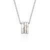 hyeres-lor Triple Silver (W) Cutout Necklace HL3N49301W9450