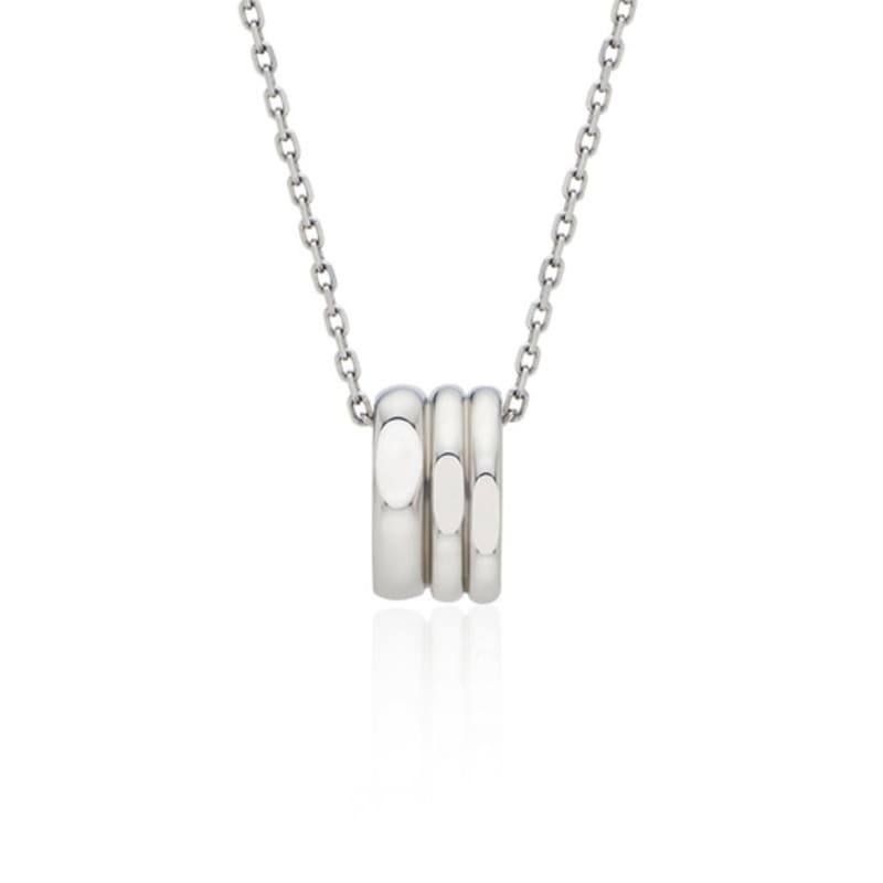hyeres-lor Triple Silver (W) Cutout Necklace HL3N49301W9450