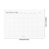 Cross-border English Monthly and Weekly Planner with Tearable Sticky Notes - Large Self-Fill Notebook