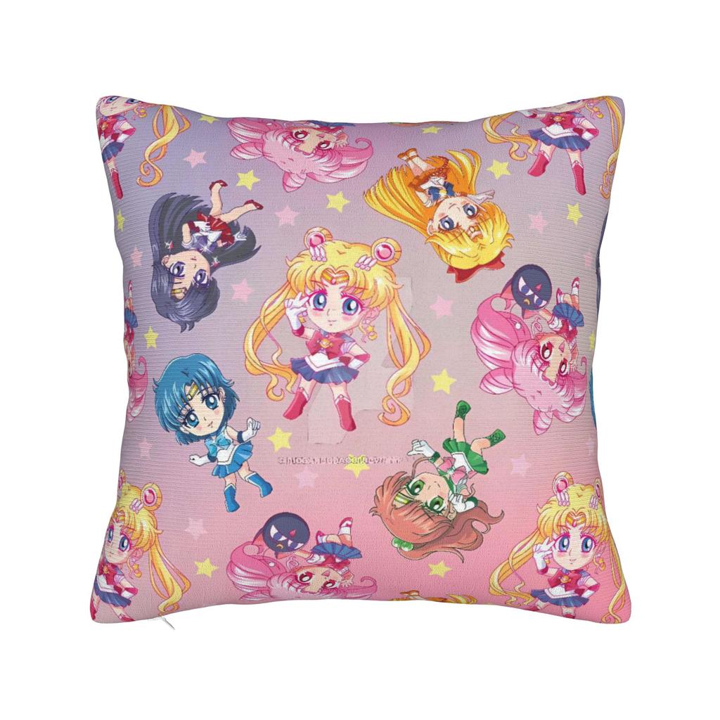 Sailor Moon Pillow Case Soft Pillow Cover For Office Car Home Decor Retro Trendy Cushion Cover