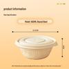Degradable 600ml Round Disposable Takeaway Containers (300 Sets)