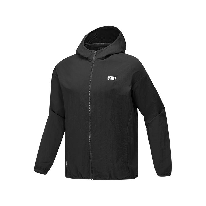 Skechers Sports Alliance Series Breathable Versatile Trendy Fashion Casual Solid Color Hooded Jacket Men jackets L325M002-0018 XL