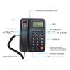 KXT2027CID Corded Telephone Caller ID Semi Hands   24 Ringtones Fixed Landline Phone with Display for   Hotel(Black )