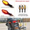 HQ Universelle LED Motorrad Blinker Fahrtrichtungsanzeiger Bremslicht Tagfahrlicht Blinkendes Heck Rücklicht Bremslicht Blinker