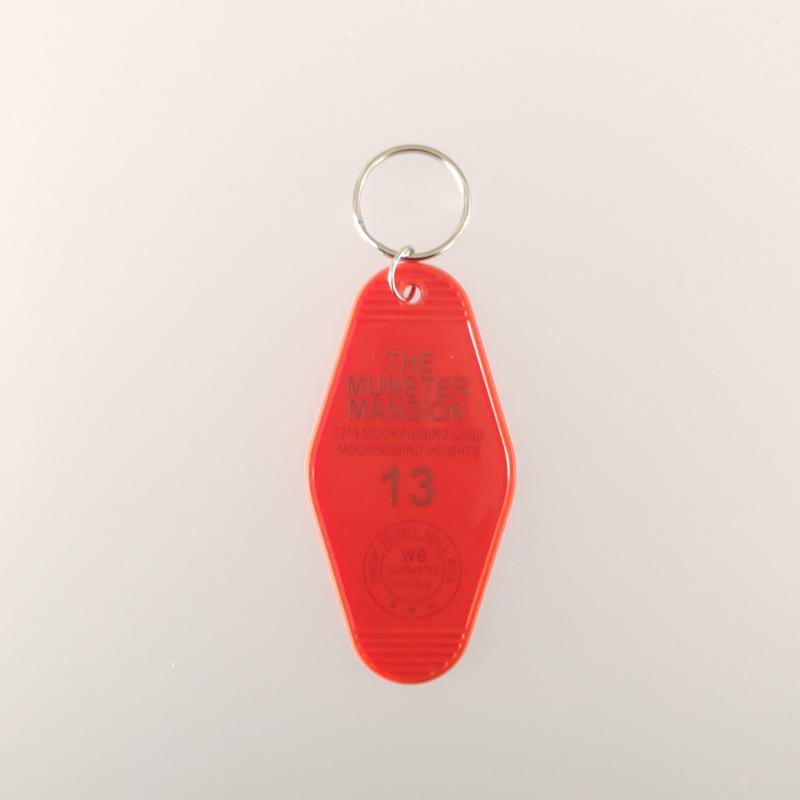 Vintage Acrylic Motel Room Keychain: Retro & Durable Design