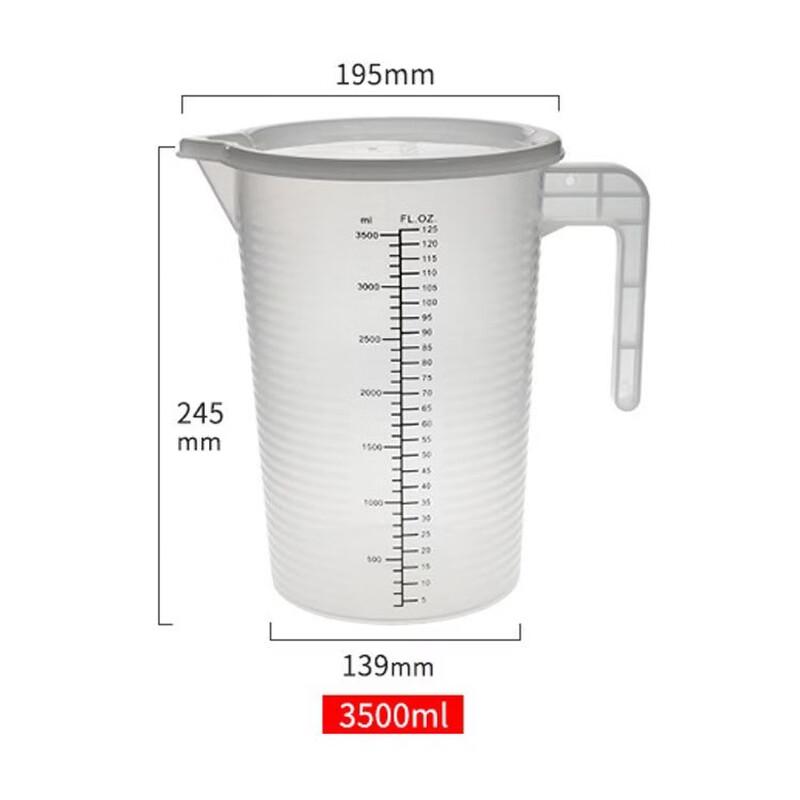 Yicang 3500ML Graduated PP Measuring Cup with Lid