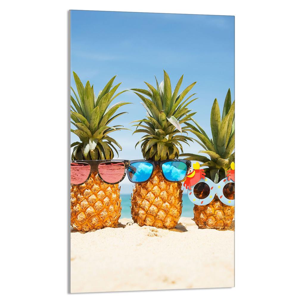 Szklana Deska Do Krojenia 30X52 Ananas