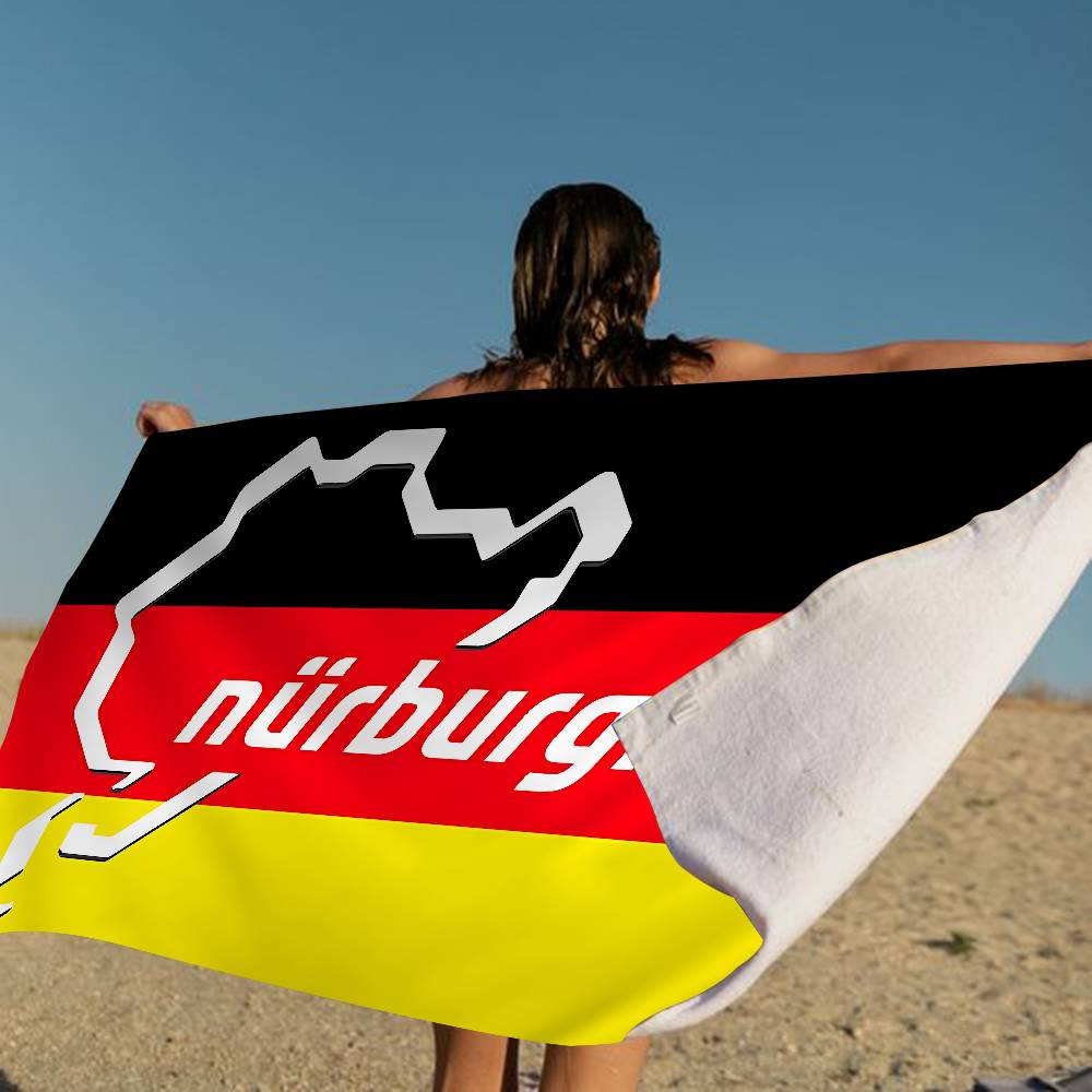 Jmg Household Supplies Ft Nurburgring Microfiber Blanket Quick Drying Beach Towels Oversized Printing Super Absorbent Pool Towel Blanket
