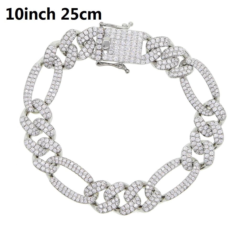 2023 Hip Hop Cuban Chain CZ Ice Out Bling Charm Anklet for Women Jewelry