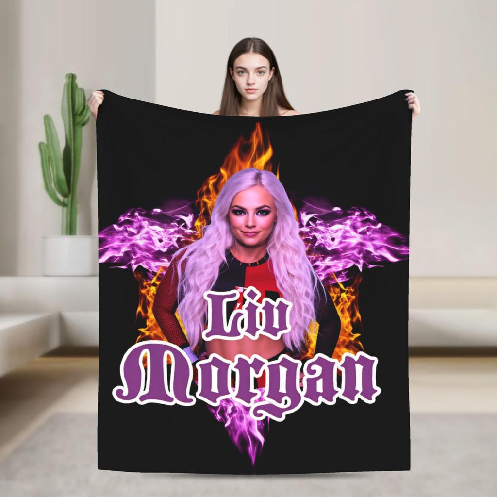 Warm Throw Blanket Travel Office Liv Morgan Blanket  Flannel Bedspread For Couch Chair Fashion Sofa Bed Cover