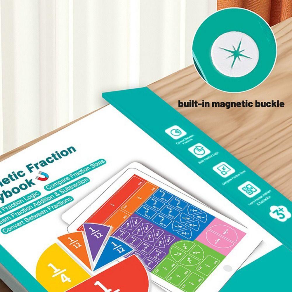 Magnetic Magnetic Fraction Playbook Fraction Teaching Tool  For Elementary Education