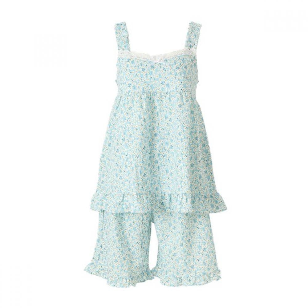 

Venus Poly Crepe White Floral Pajama [vpas207w] minted/85