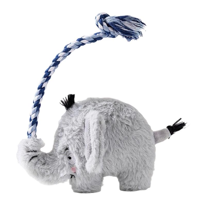 

Pet Durability Chewing Toy Lovely Plush Squeak Stuffed Toy Bites Resistant Teeth Grinding Sound Relief Sound Toy