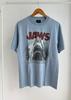 Jaws Film T-shirt Promo Unisex Bomuld genoptryk Lyseblå på Gildan Størrelse S-4XL