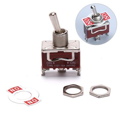 Momentary Toggle Switch (On) Off (On) Spring Return 3 Pin Latching Switch