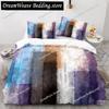 Art Green Blue Black Striped Plaid Patch Style Duvet Cover Pillow Case Bedding Set Quilt Cover Double Bed Home Textile963963