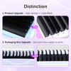 NEW Eyelash Extension Individual Premium 0.03 05 07mm Faux Mink Natural Soft Super Matte Black Volume/Classic Lash Extensions
