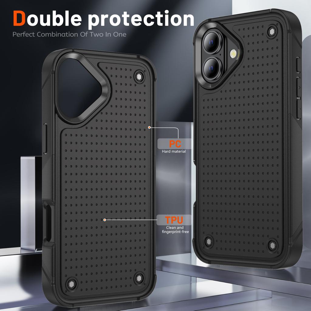 Fallschutz Mattes Case für Iphone 17 Pro Max 17 Air 16 15 Plus iphone14 12 13 14 Pro Iphone17 Iphone16 Doppelschicht Hüllen