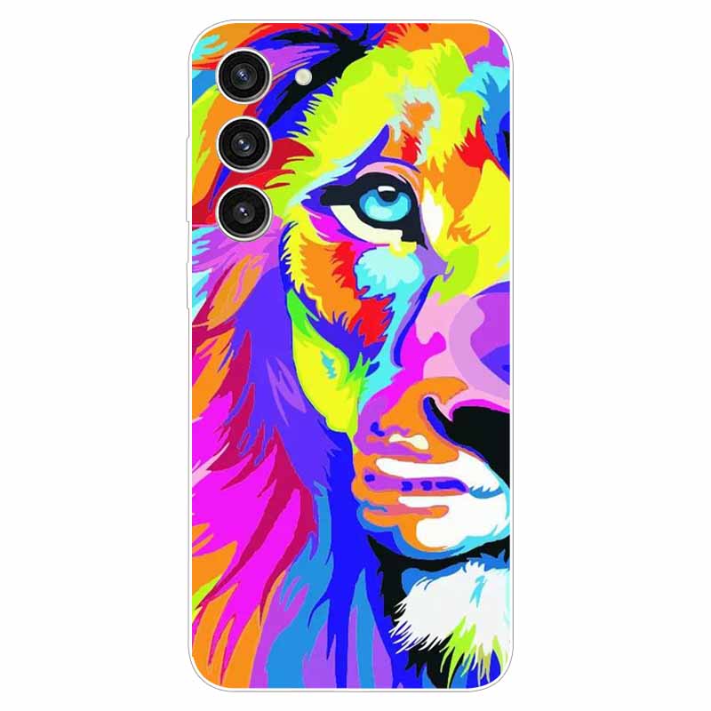 For Samsung A25 Case TPU Painted Space Tiger Silicone for Samsung Galaxy A15 4G Soft Cover for GalaxyA15 5G Shockproof Cases