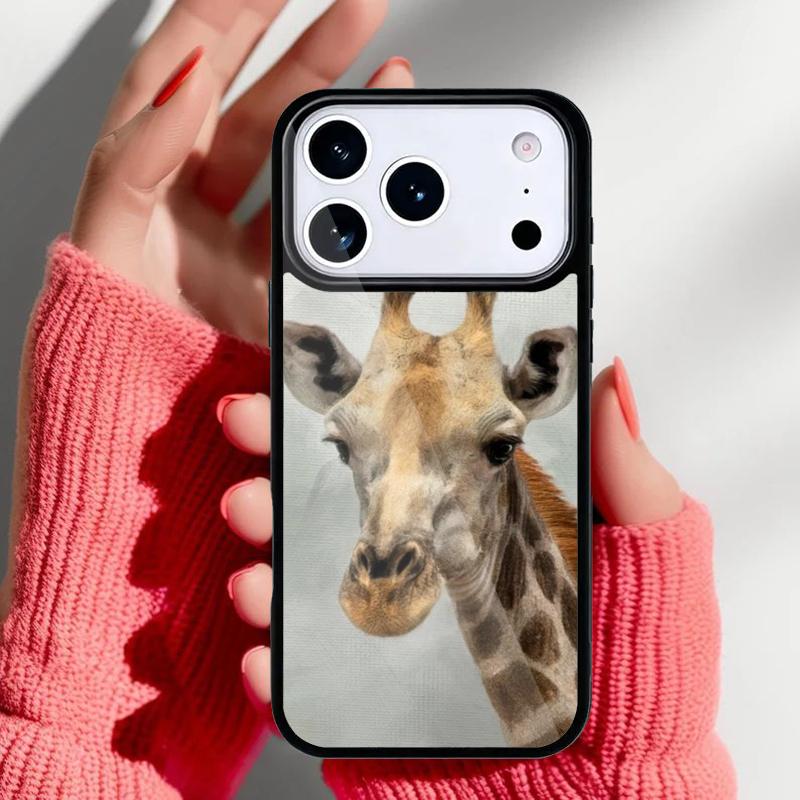 Giraffe Art Phone Case for iPhone 17 16 15 14 13 Pro Max Back Cover for 12 11 Pro Coque