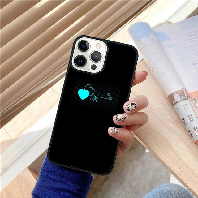 Love dogs heartbeat Coque Shell For iPhone 17 Air 15 16 14 13 12 Pro Max 11 Pro Max Plus Phone Case Cover