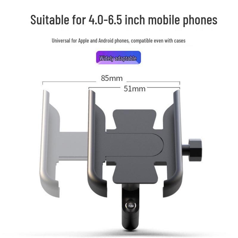 Aluminum Alloy Phone Holder for Motorcycles & Bicycles, Cross-border Cycling Electric Scooter Mirror Mount