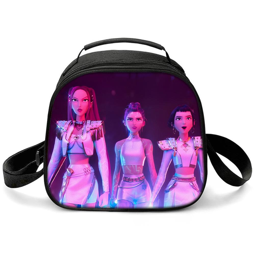 Kpop Witch Hunters Printed Cartoon Student Warm Lunch Bag Messenger Bag