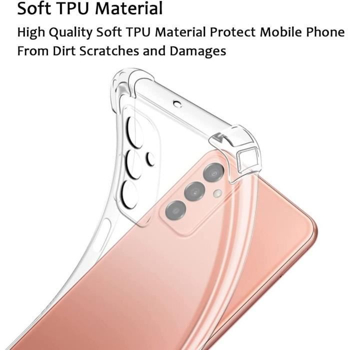 Coque de protection - BOOLING - Samsung Galaxy M23 5G - Souple - Transparent - Pack 2 verres trempés