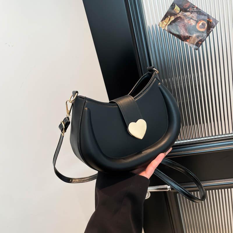 Cute Small Bag For Women Pu Material Street Style Shoulder Bag With Zipper Closure For Daily Use