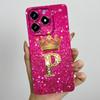 Kronenbuchstaben Handyhülle für OPPO Realme C61 4G 6,74" RMX3939 C 61 C63 Narzo N63 Hülle Quadratisch Flüssigsilikon Weiche Stoßfängerabdeckung