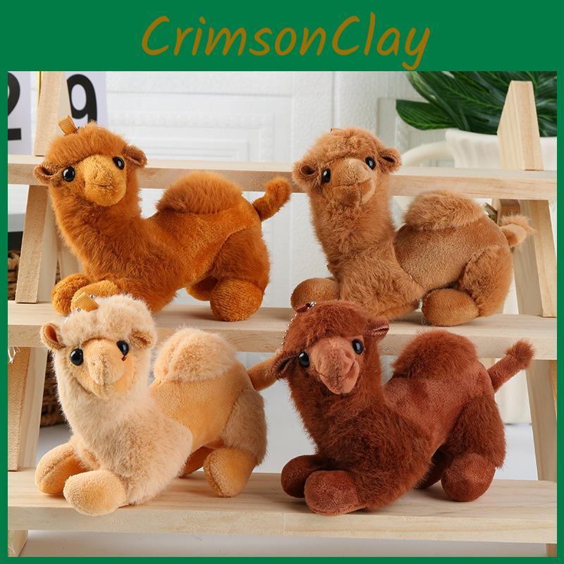Toy Camel Plush Keychain Animal Stuffed Doll Backpack Pendant Cute Kids Gift